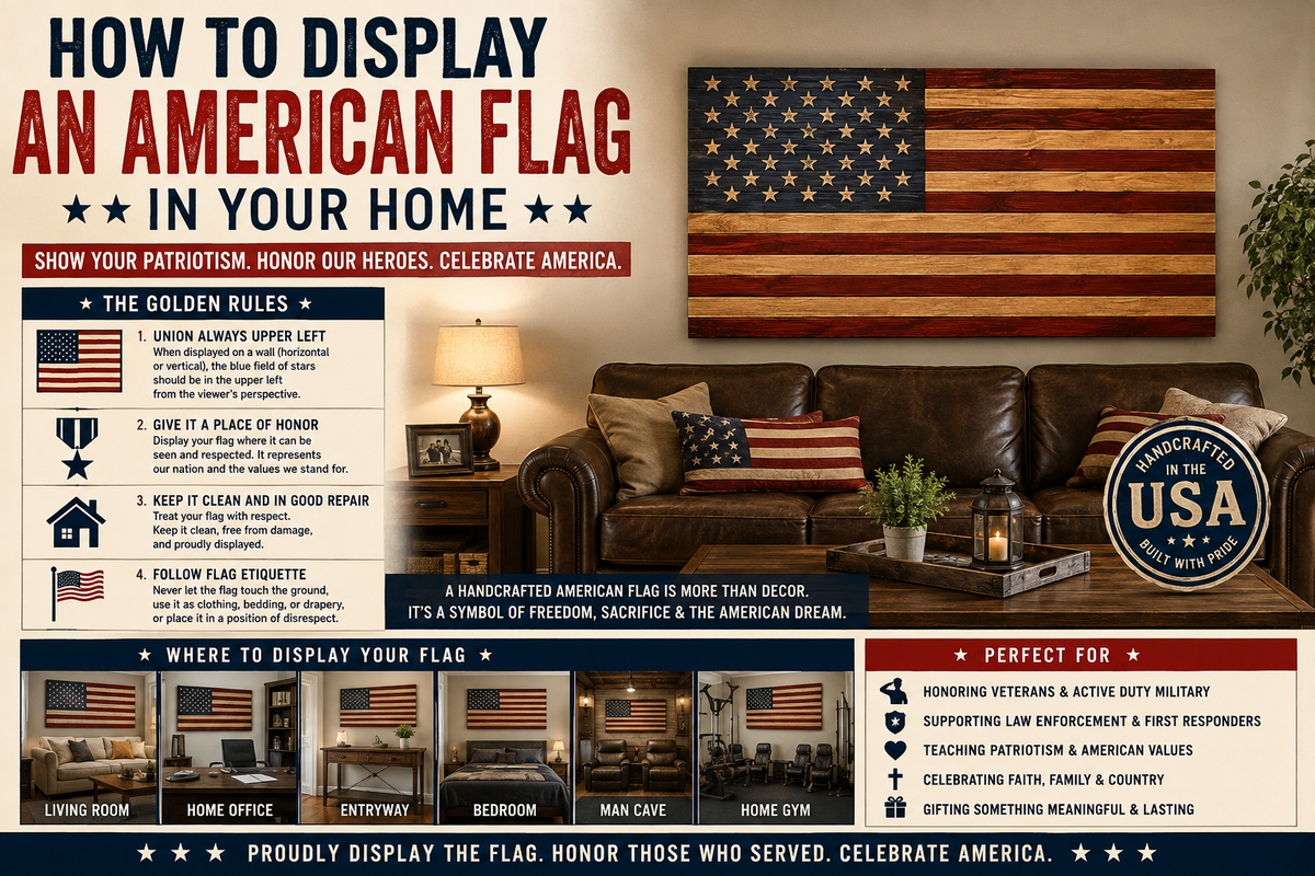 How to Display an American Flag in Your Home