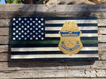 Thin Green Line Badge Flag