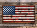 Wood Old Glory Flag - 4 Rustic Styles