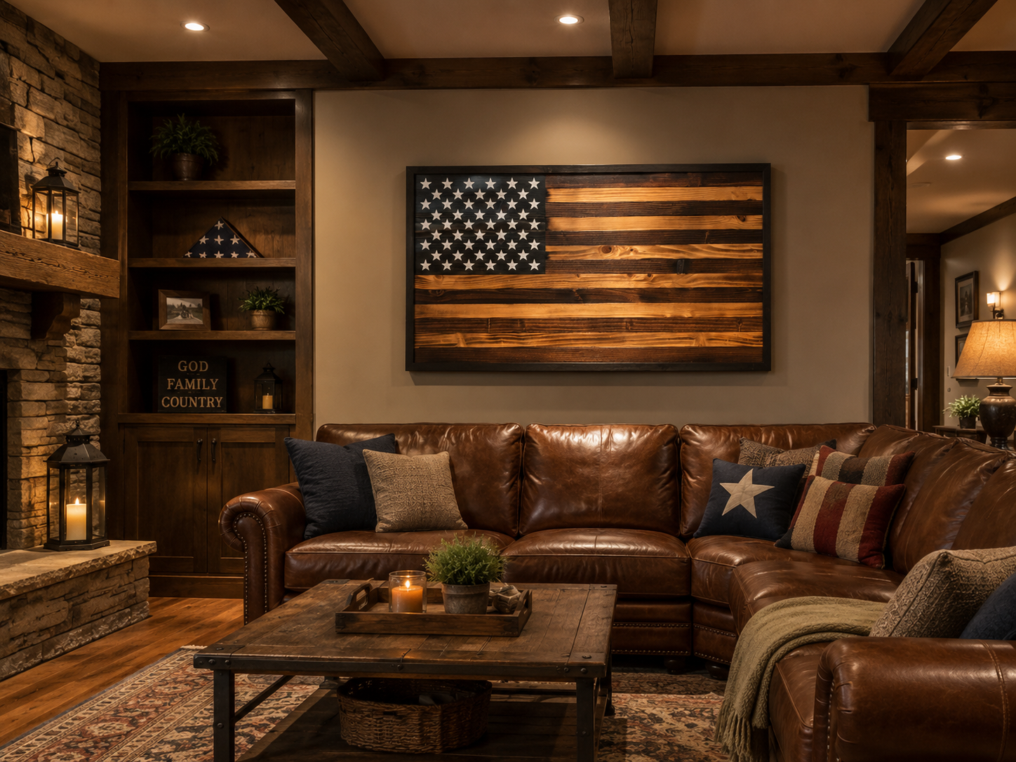 Rustic Walnut Old Glory