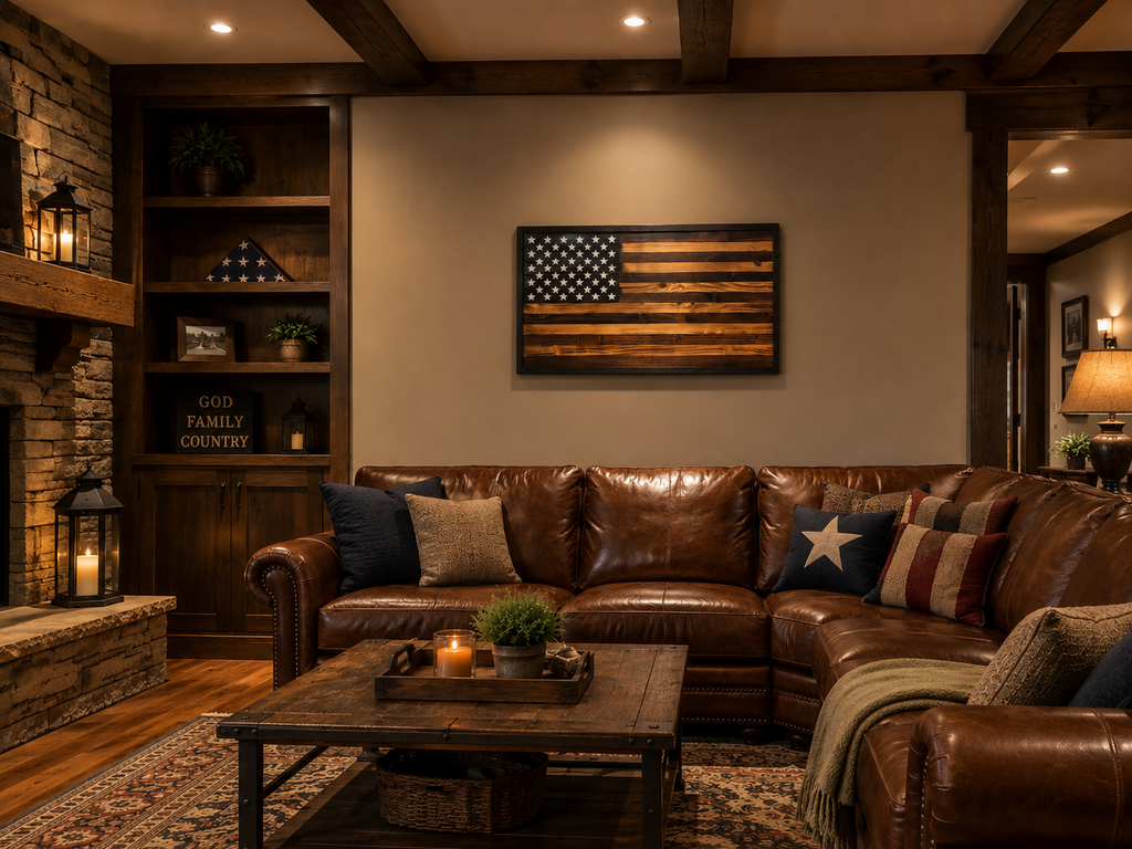 Rustic Walnut Old Glory
