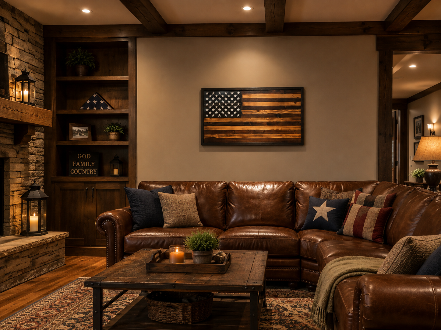 Rustic Walnut Old Glory