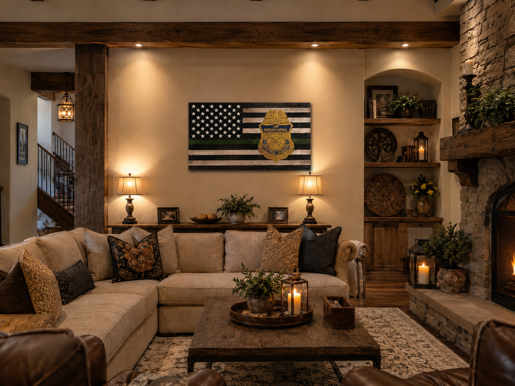 Thin Green Line Badge Flag