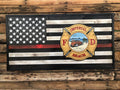 Thin Red Line Badge Flag