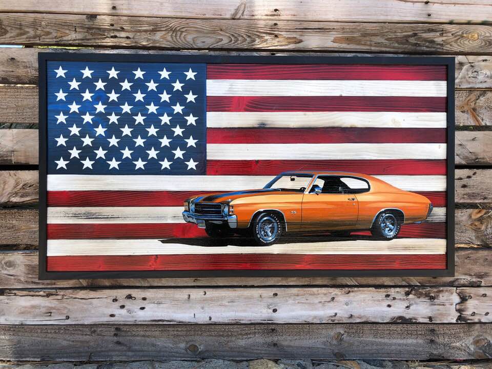 Online Stores American Car Flag